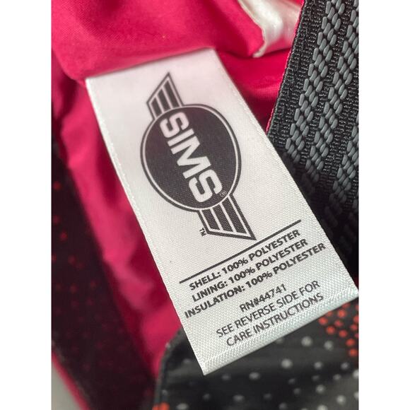 Sims Womens Winter Ski Snowboard Jacket Coat Aztec Chevron Print Small Pink VTG - Picture 7 of 8